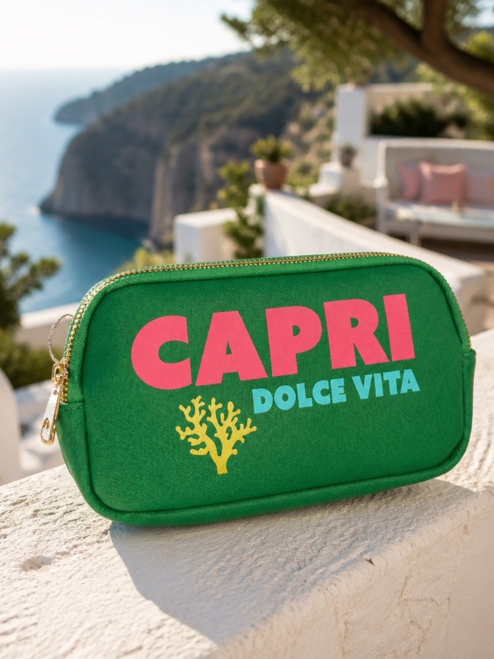 Green Capri 'Dolce Vita' waist bag